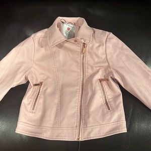 Girl’s Leather look Moto Jacket